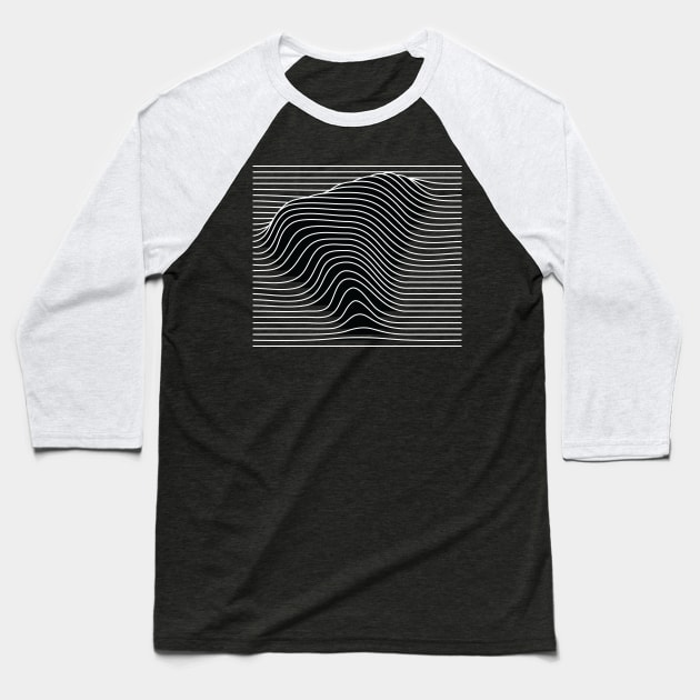 triangle shape in lines Baseball T-Shirt by lkn